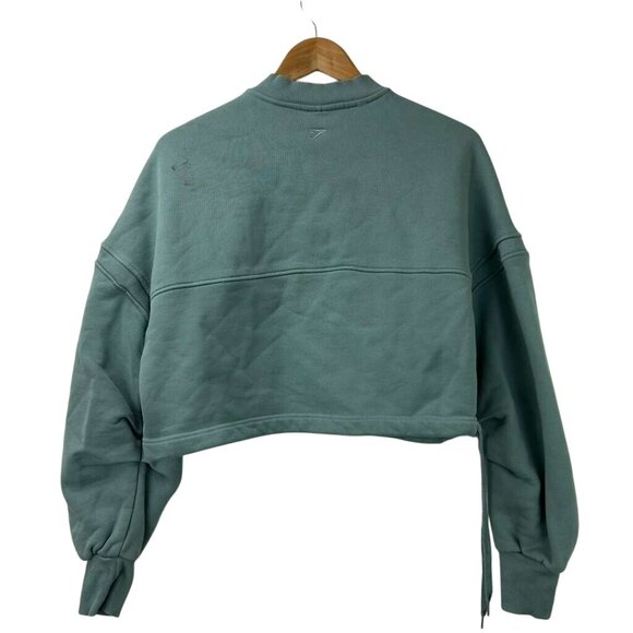 Gymshark Women's Large Loopback Seafoam Green Pullover Sweatshirt Long Sleeve - Picture 10 of 16